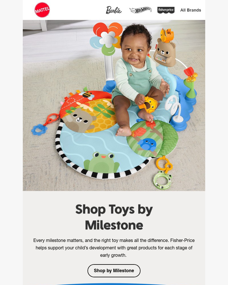 Screenshot of email sent to a Mattel Newsletter subscriber