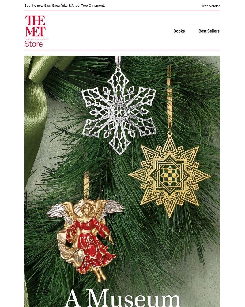 Screenshot of email sent to a The Metropolitan Museum of Art (The Met) Newsletter subscriber
