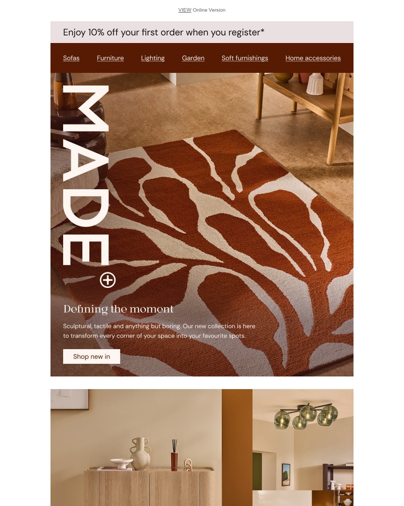 Screenshot of email sent to a Made Customer