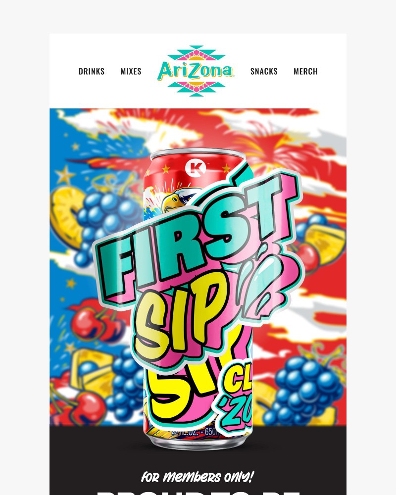 Screenshot of email sent to a AriZona Newsletter subscriber