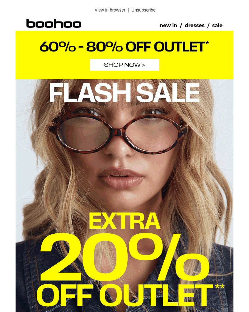 Screenshot of email with subject /media/emails/flash-extra-20-off-outlet-ee4bb8-cropped-9801112b.jpg