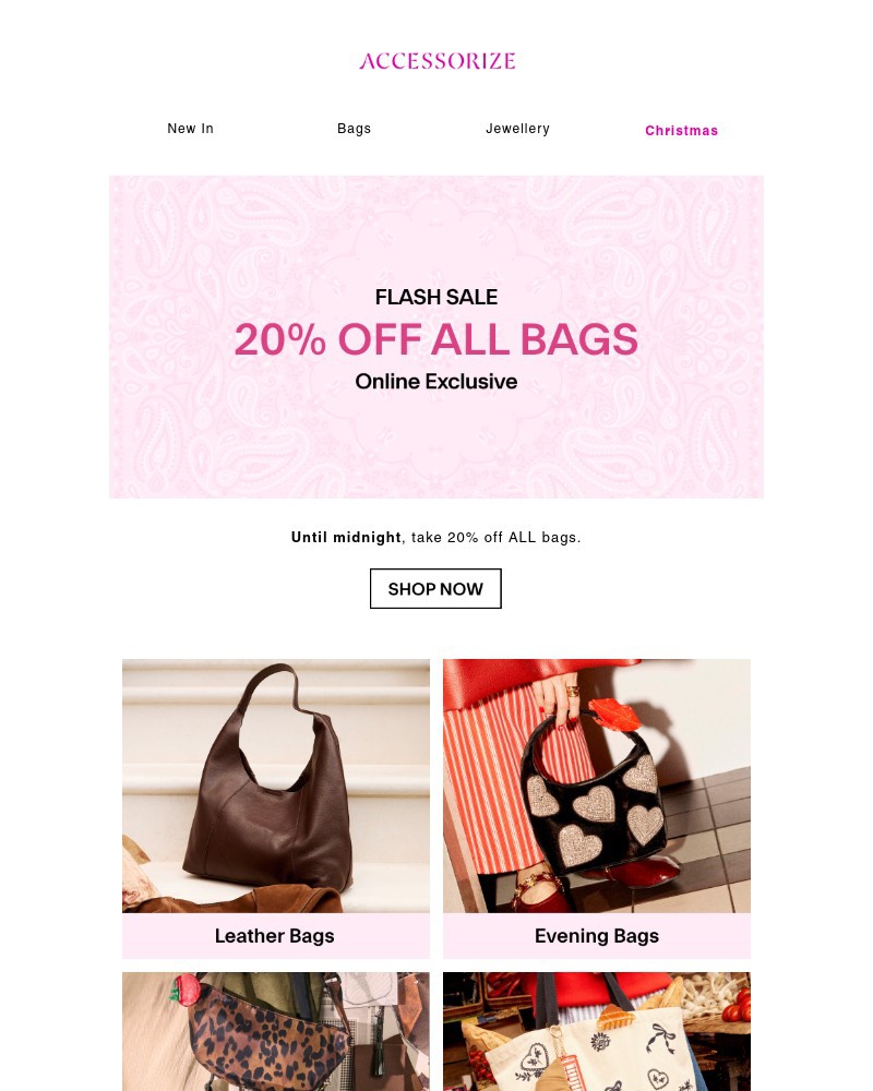 Screenshot of email with subject /media/emails/flash-sale-20-off-all-bags-806880-cropped-31347de4.jpg