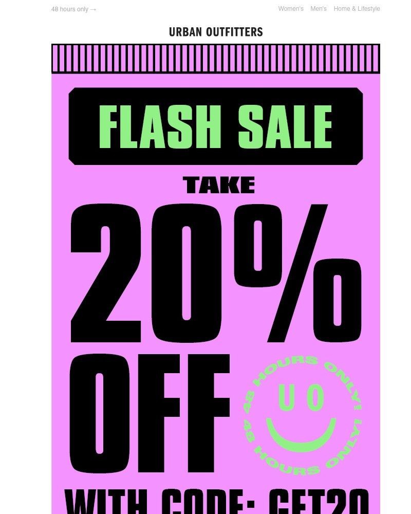 Screenshot of email with subject /media/emails/flash-sale-20-off-almost-everything-4fcb11-cropped-d588afa8.jpg