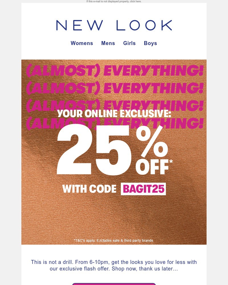 Screenshot of email with subject /media/emails/flash-sale-25-off-almost-everything-from-6-10pm-27da4c-cropped-112f48d6.jpg