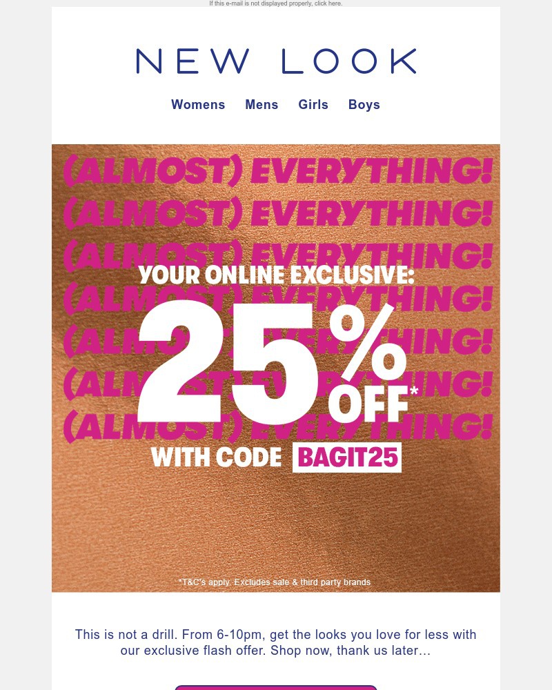 Screenshot of email with subject /media/emails/flash-sale-25-off-almost-everything-from-6-10pm-37c3ff-cropped-c0fe9f36.jpg