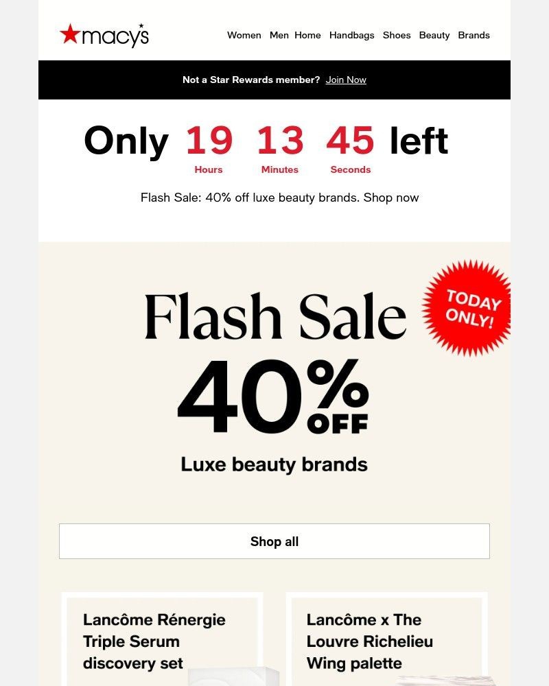 Screenshot of email with subject /media/emails/flash-sale-40-off-luxe-beauty-brands-9e1993-cropped-1d5483bc.jpg