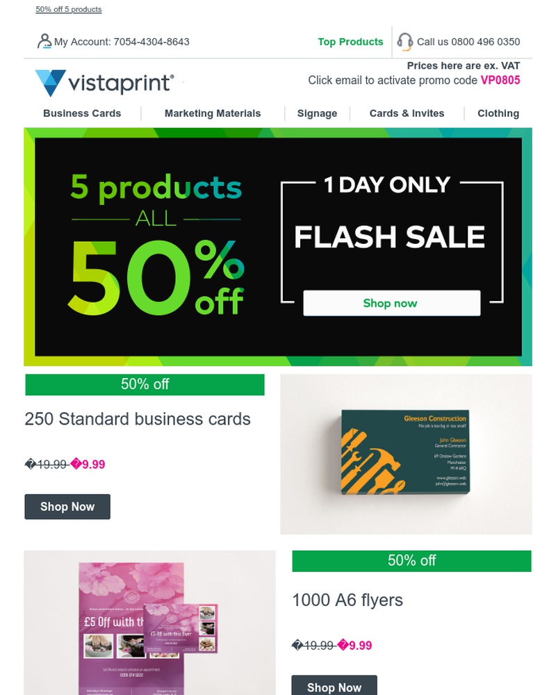 Screenshot of email with subject /media/emails/flash-sale-50-off-5-products-cropped-f0859a53.jpg