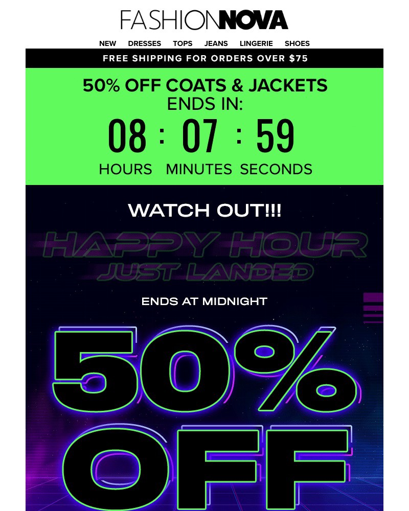 Screenshot of email with subject /media/emails/flash-sale-50-off-all-coats-jackets-7b33b2-cropped-04818d3a.jpg