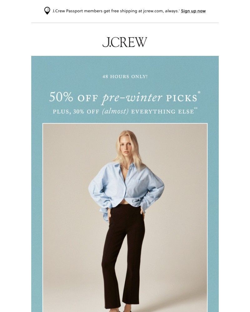 Screenshot of email with subject /media/emails/flash-sale-50-off-pre-winter-picks-two-days-only-f93152-cropped-1dbecae8.jpg