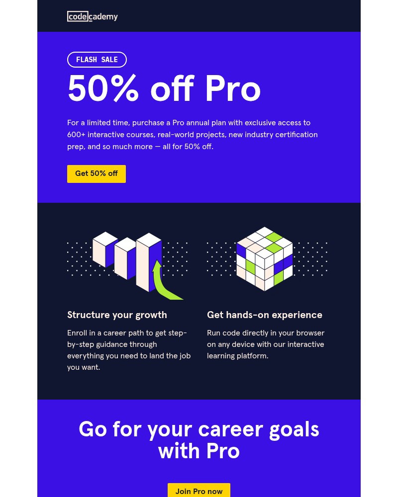Screenshot of email with subject /media/emails/flash-sale-50-off-pro-8dcd9e-cropped-dda9a5f9.jpg