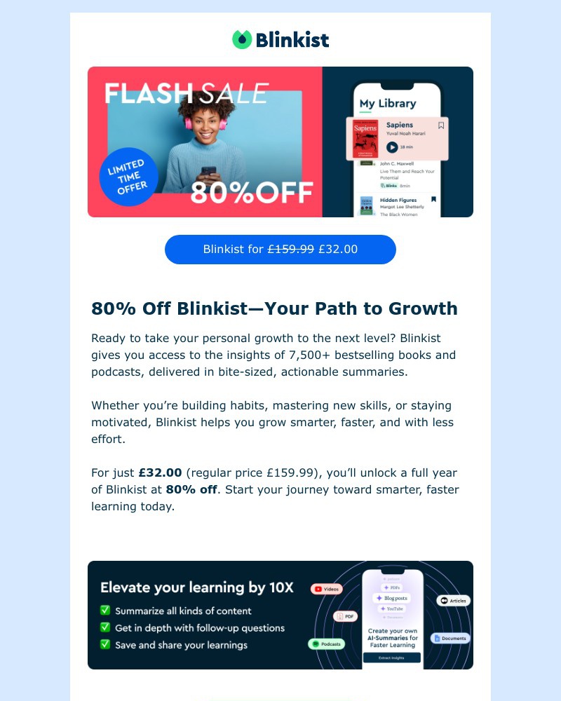 Screenshot of email with subject /media/emails/flash-sale-80-off-blinkist-5c4372-cropped-cb3dca14.jpg
