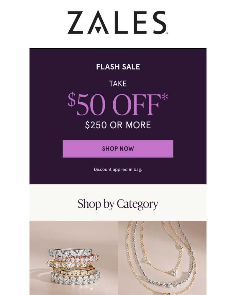 Screenshot of email with subject /media/emails/flash-sale-alert-50-off-250-or-more-ab2964-cropped-2d99d23a.jpg