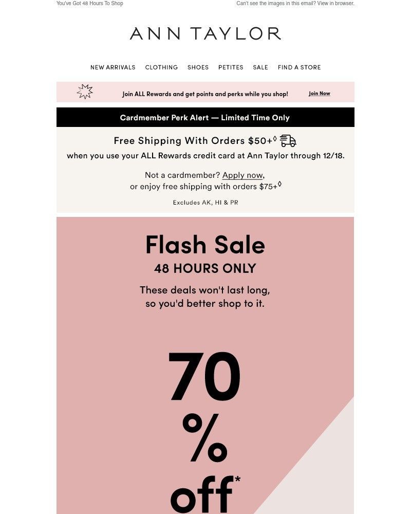Screenshot of email with subject /media/emails/flash-sale-alert-70-off-so-many-styles-9ab513-cropped-2a6c856e.jpg