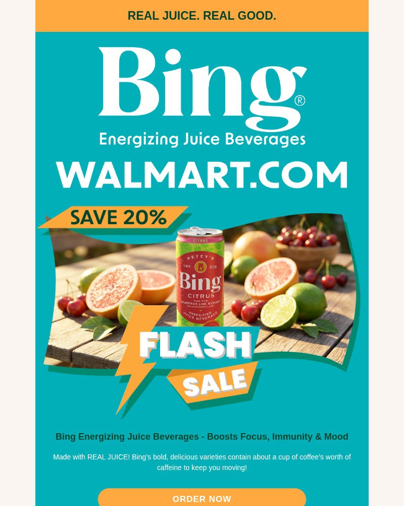Screenshot of email sent to a Bing Newsletter subscriber