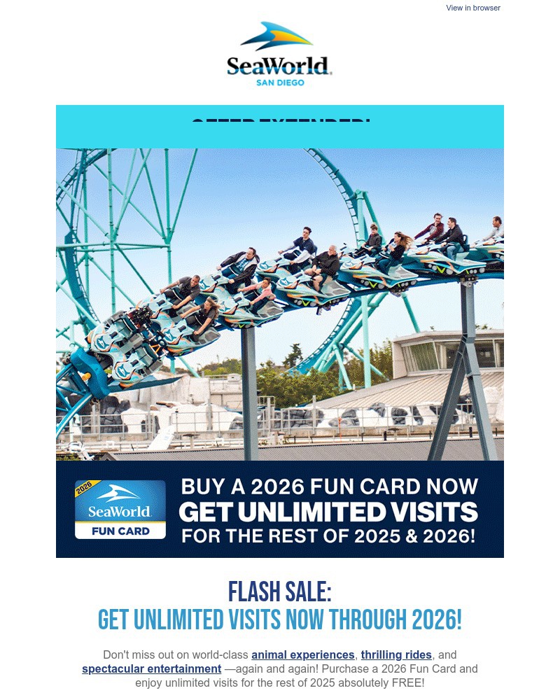 Screenshot of email with subject /media/emails/flash-sale-extended-9999-fun-card-for-unlimited-visits-through-2026-95f9ec-croppe_FNlqxR2.jpg