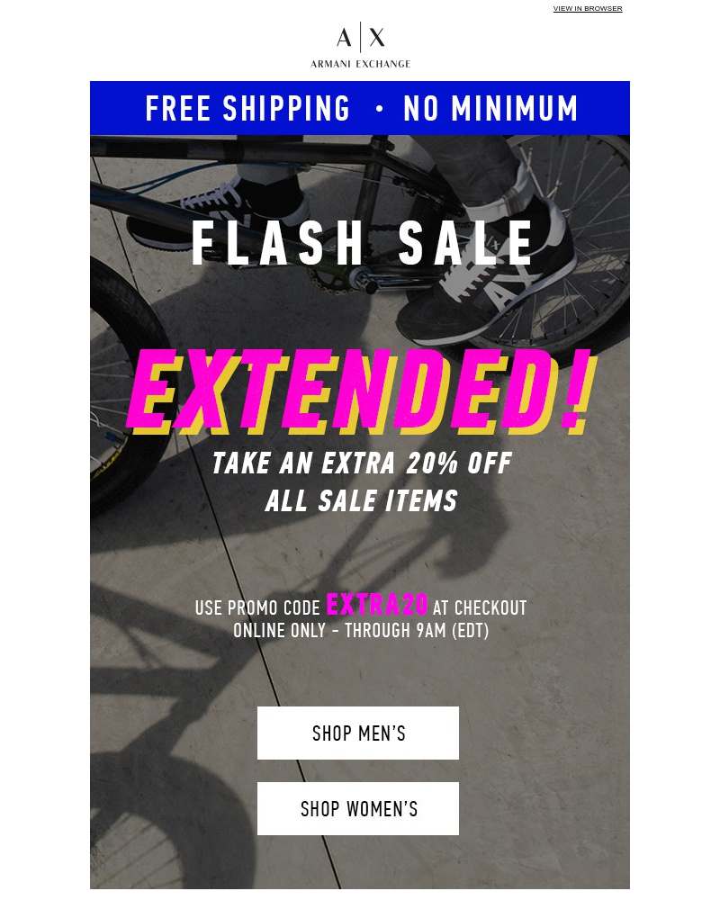 Screenshot of email with subject /media/emails/flash-sale-extended-until-9am-edt-extra-20-off-sale-styles-cropped-20cd3302.jpg