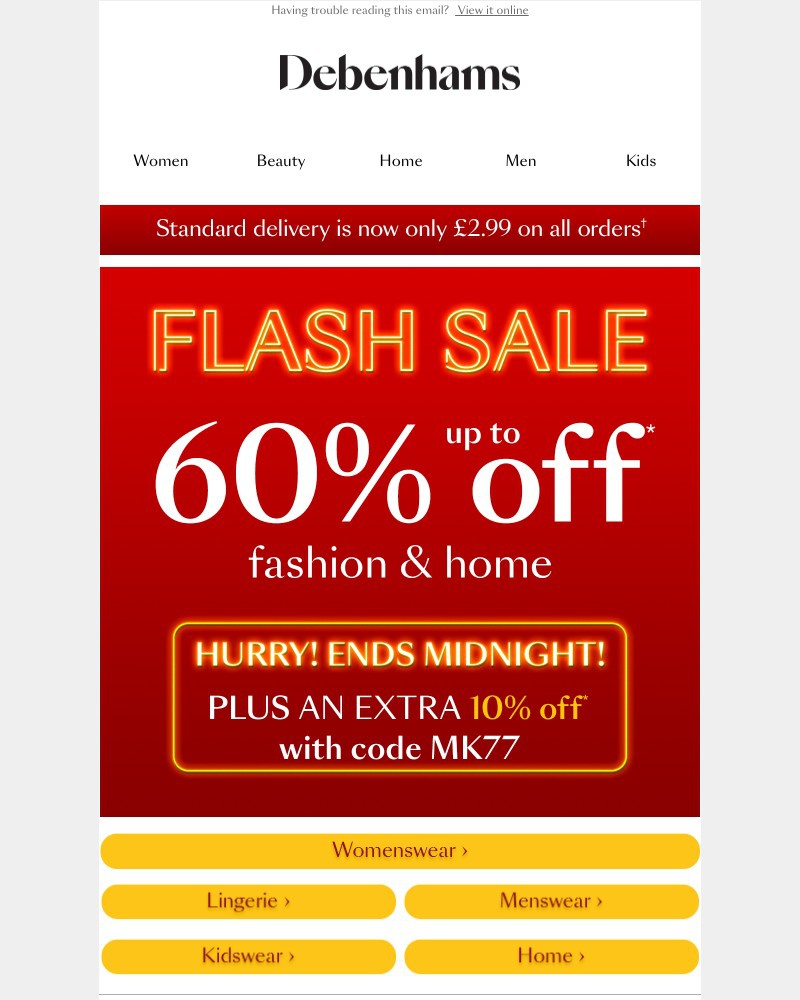Screenshot of email with subject /media/emails/flash-sale-extra-10-off-code-7125a4-cropped-af7abb8f.jpg