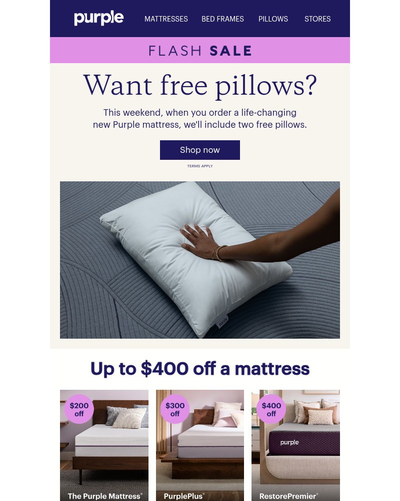 Screenshot of email with subject /media/emails/flash-sale-free-pillows-973432-cropped-bc7b2f0f.jpg