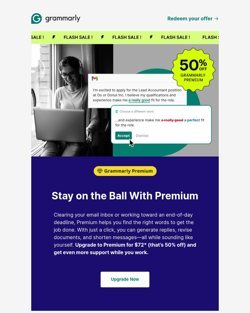 Screenshot of email with subject /media/emails/flash-sale-get-a-full-year-of-premium-for-50-off-cda0ee-cropped-e679f842.jpg