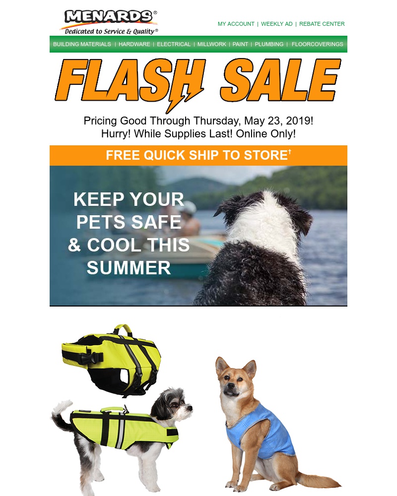 Screenshot of email with subject /media/emails/flash-sale-pet-safe-vests-cropped-64f3af66.jpg