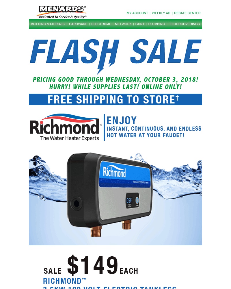 Screenshot of email with subject /media/emails/flash-sale-richmond-water-heater-cropped-6bfc8922.jpg