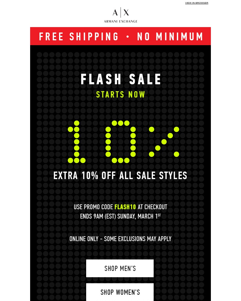 Screenshot of email with subject /media/emails/flash-sale-starts-now-extra-10-off-sale-styles-cropped-fbdf16ec.jpg