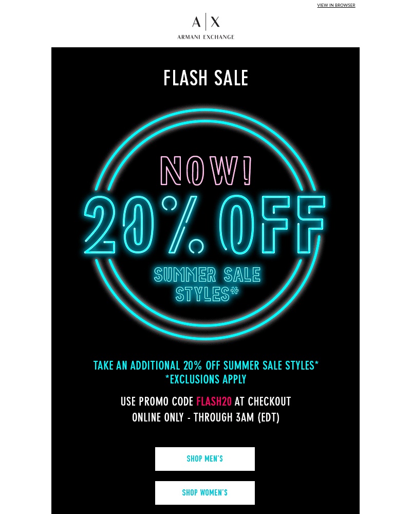 Screenshot of email with subject /media/emails/flash-sale-starts-now-extra-20-off-summer-sale-styles-cropped-27cf8a18.jpg