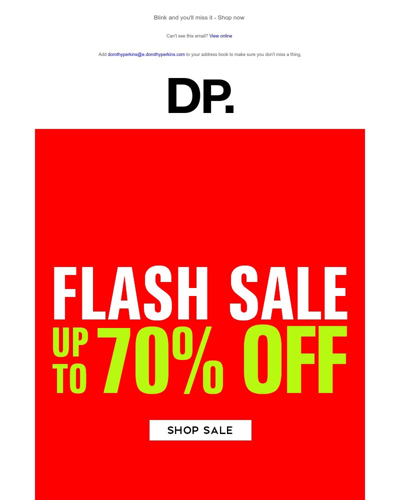 Screenshot of email with subject /media/emails/flash-sale-up-to-70-off-9c4e40-cropped-0459a96f.jpg
