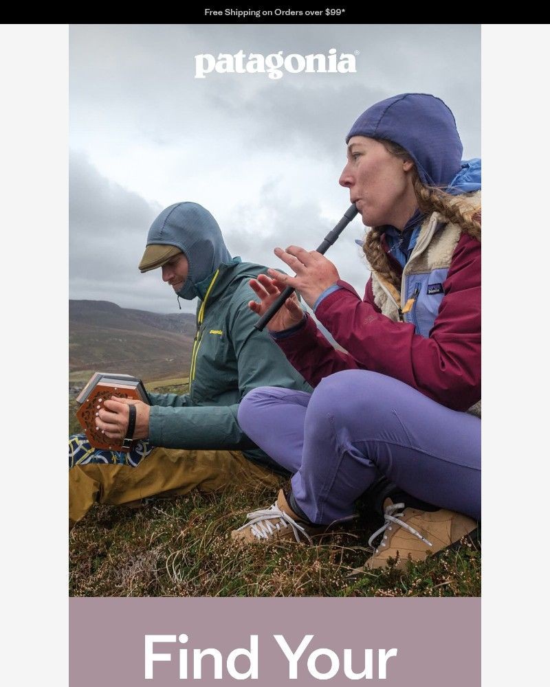 Screenshot of email sent to a Patagonia Newsletter subscriber