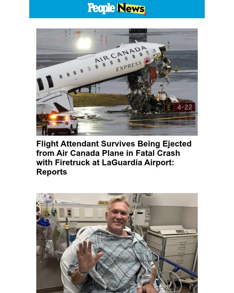 Screenshot of email sent to a People Newsletter subscriber