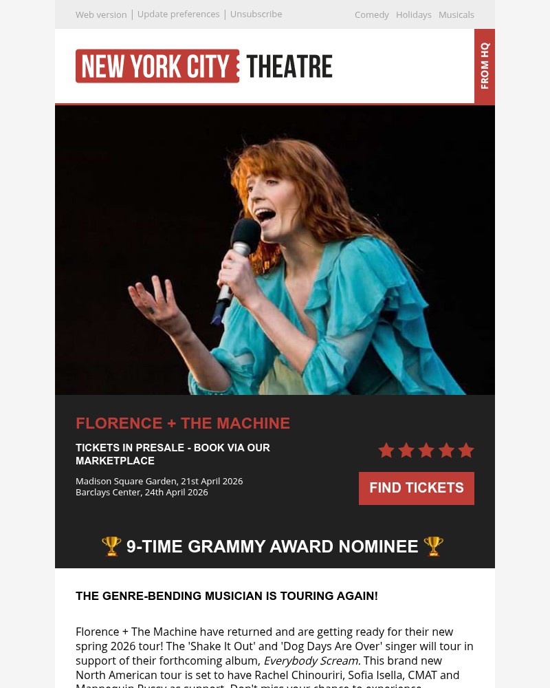 Screenshot of email with subject /media/emails/florence-the-machines-2026-tour-presale-on-now-2f604f-cropped-6cf17173.jpg
