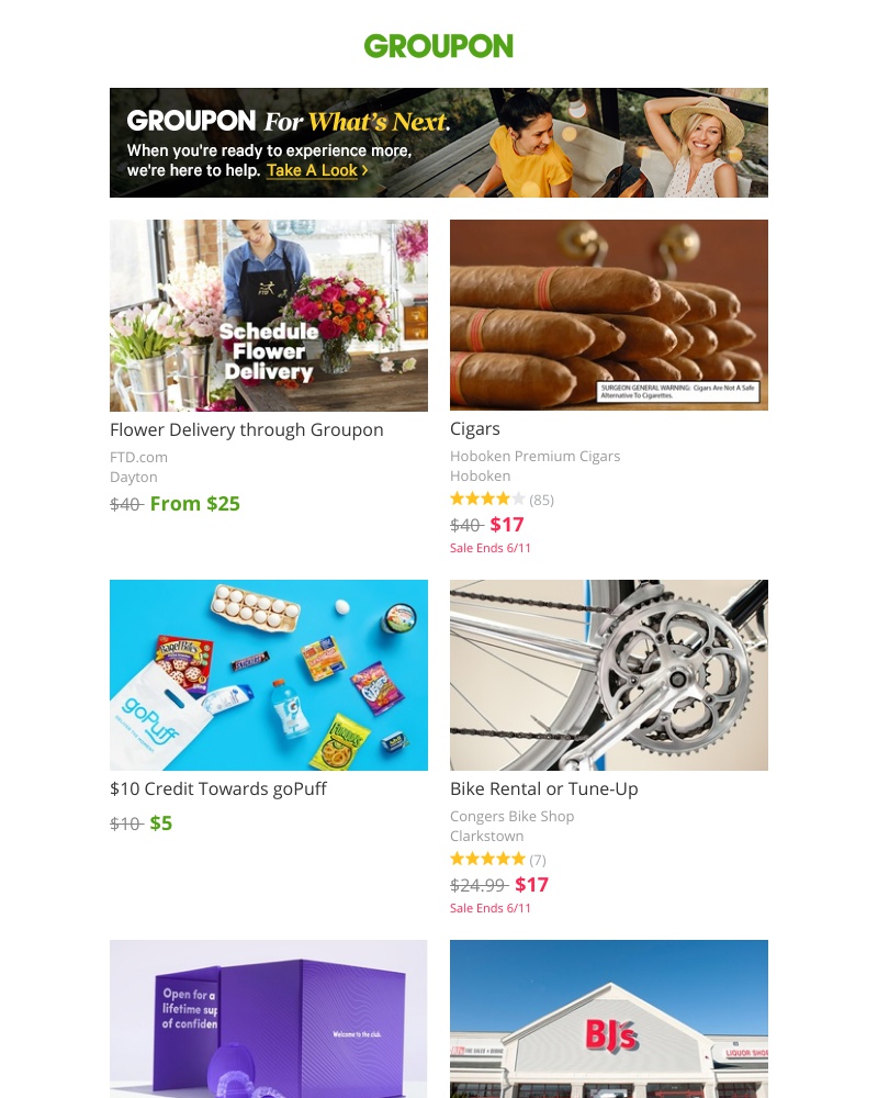 Screenshot of email with subject /media/emails/flower-delivery-through-groupon-cigars-10-credit-towards-gopuff-cropped-1f271bfe.jpg