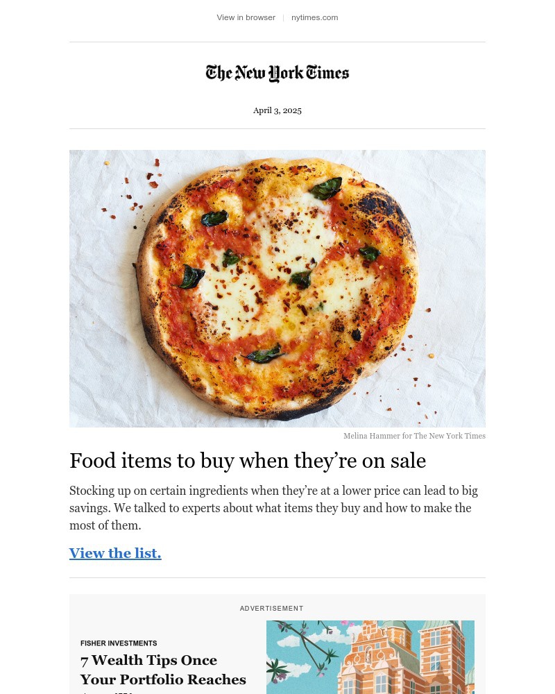 Screenshot of email with subject /media/emails/food-items-you-should-buy-when-theyre-on-sale-5785d9-cropped-c2da6fb5.jpg