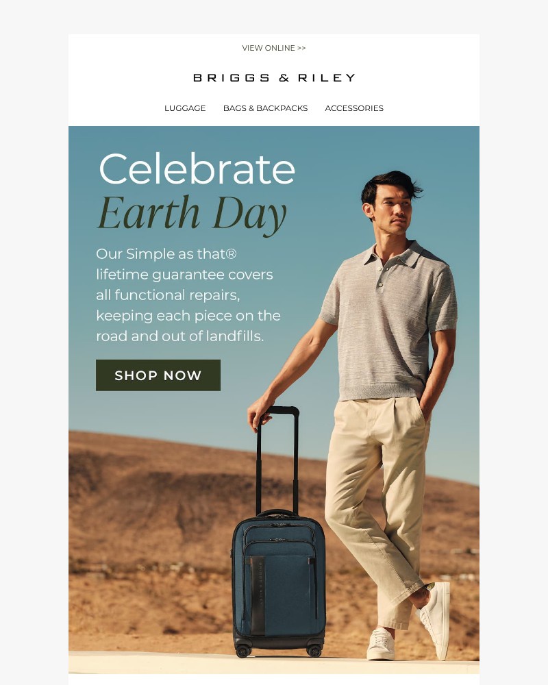 Screenshot of email with subject /media/emails/for-earth-day-luggage-that-lasts-a-lifetime-ce9d86-cropped-8244cf63.jpg