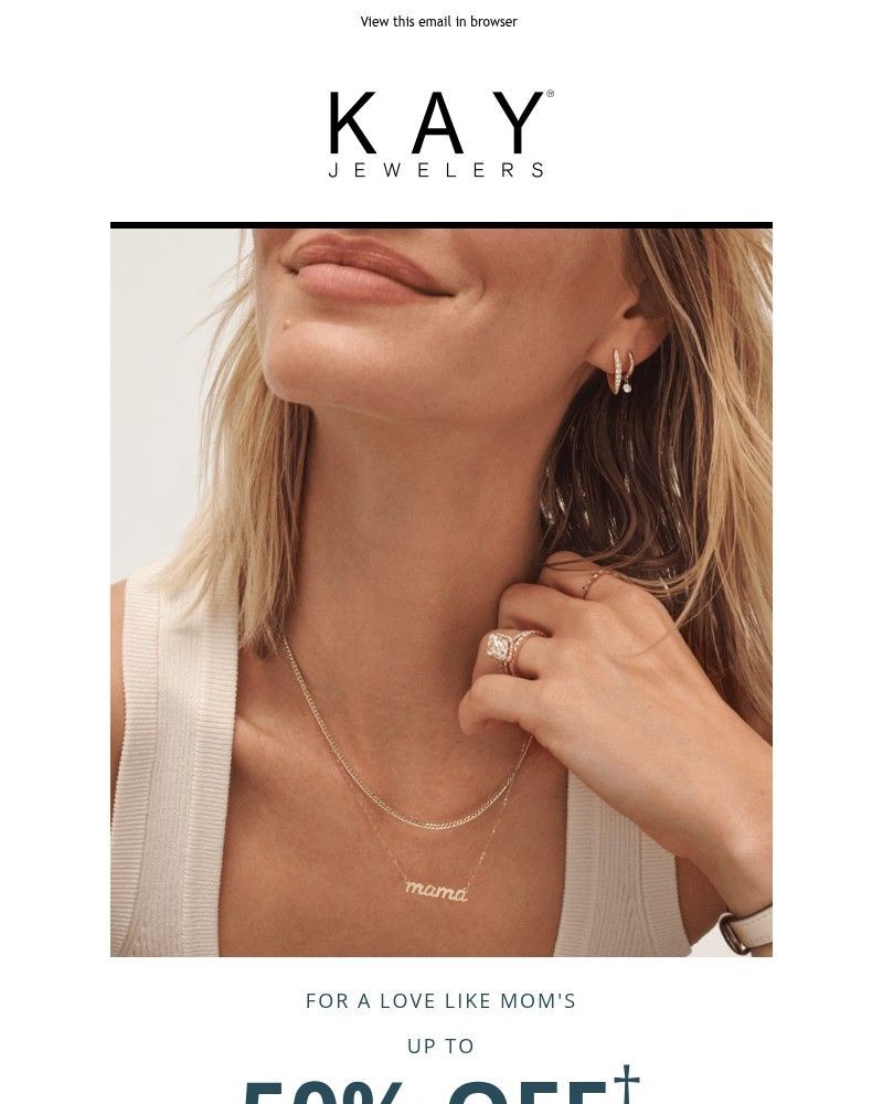 Screenshot of email sent to a Kay Newsletter subscriber