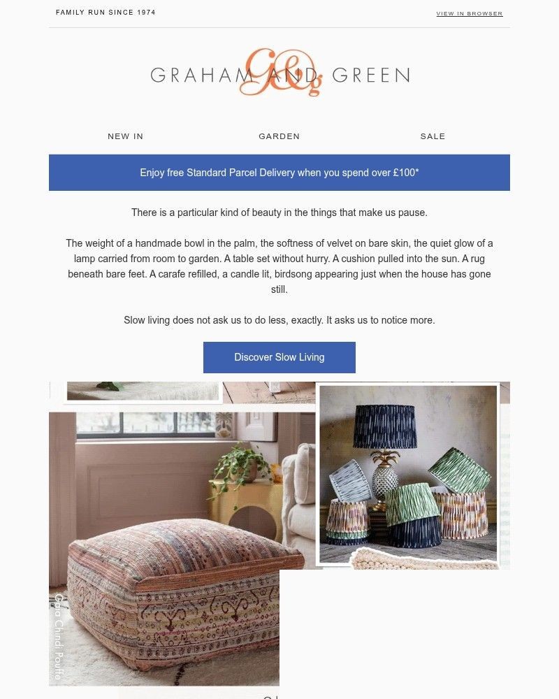 Screenshot of email sent to a Graham and Green Cart abandoner