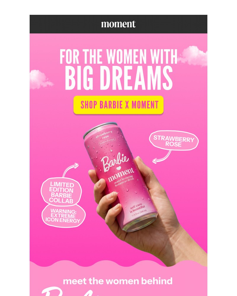 Screenshot of email sent to a Moment Newsletter subscriber