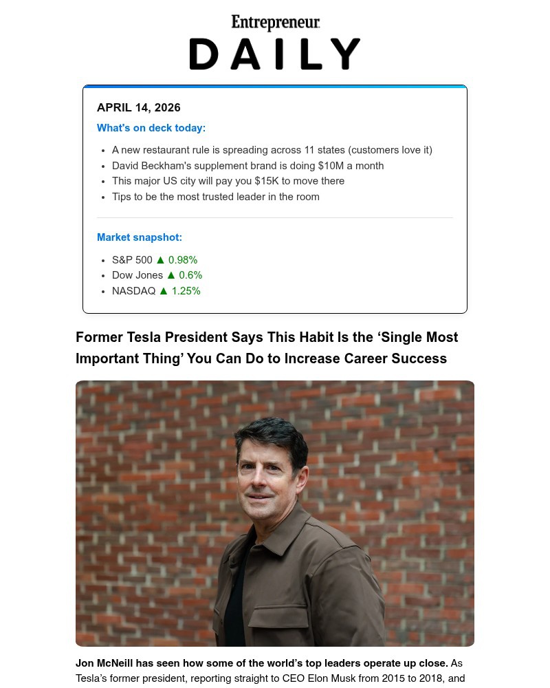 Screenshot of email with subject /media/emails/former-tesla-presidents-no-1-rule-for-career-success-3574ff-cropped-06c427a0.jpg