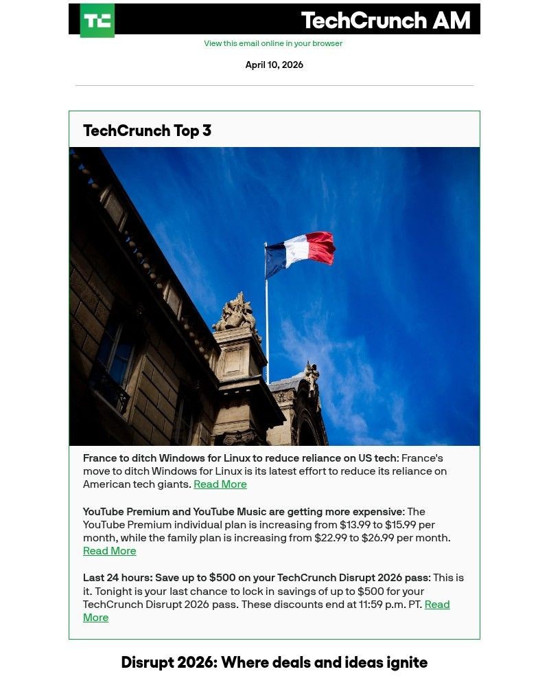 Screenshot of email with subject /media/emails/france-to-ditch-windows-for-linux-to-reduce-reliance-on-us-tech-eca99b-cropped-f4b9fb03.jpg