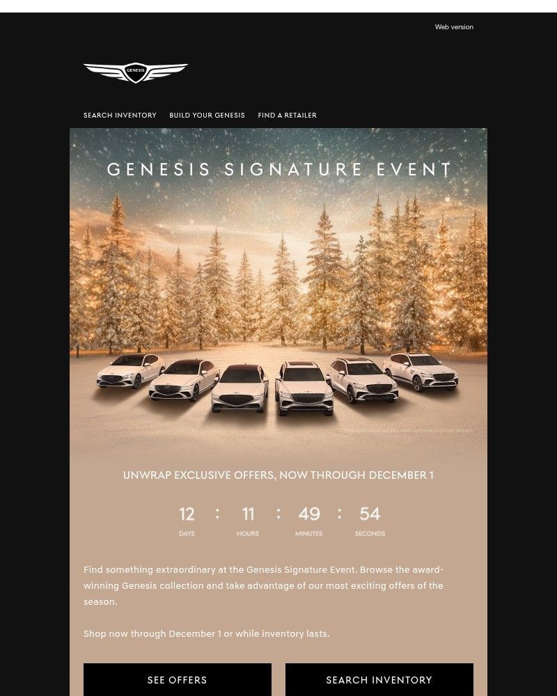 Screenshot of email sent to a Genesis Newsletter subscriber