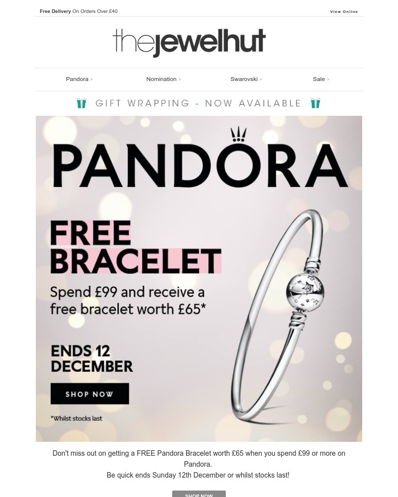 Screenshot of email with subject /media/emails/free-bracelet-when-you-spend-99-on-pandora-e7ecd5-cropped-6096ec6d.jpg