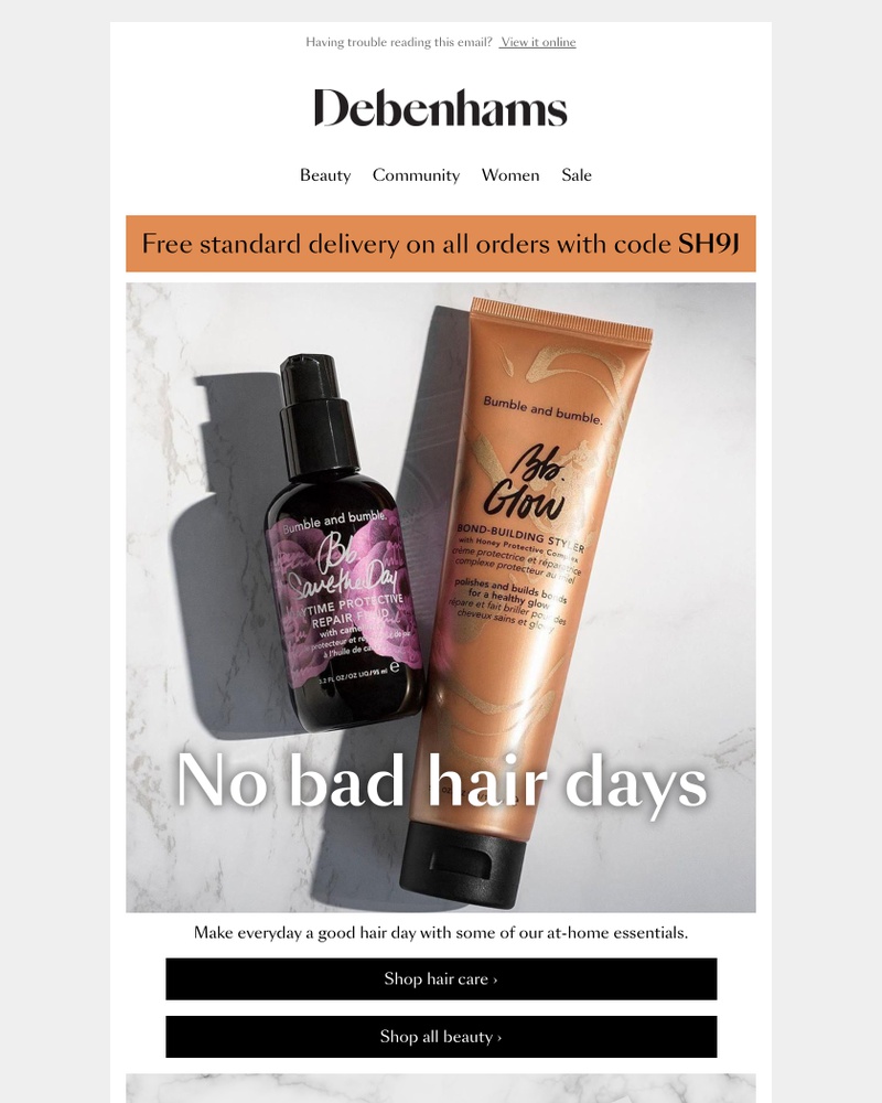 Screenshot of email with subject /media/emails/free-delivery-banish-bad-hair-days-cropped-40d1b0c2.jpg