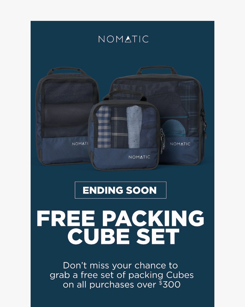 Screenshot of email with subject /media/emails/free-packing-cube-set-with-your-orderending-soon-dfb82d-cropped-59a66bdf.jpg