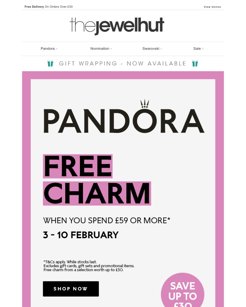 Screenshot of email with subject /media/emails/free-pandora-charm-limited-time-only-bbef79-cropped-6c926d2b.jpg
