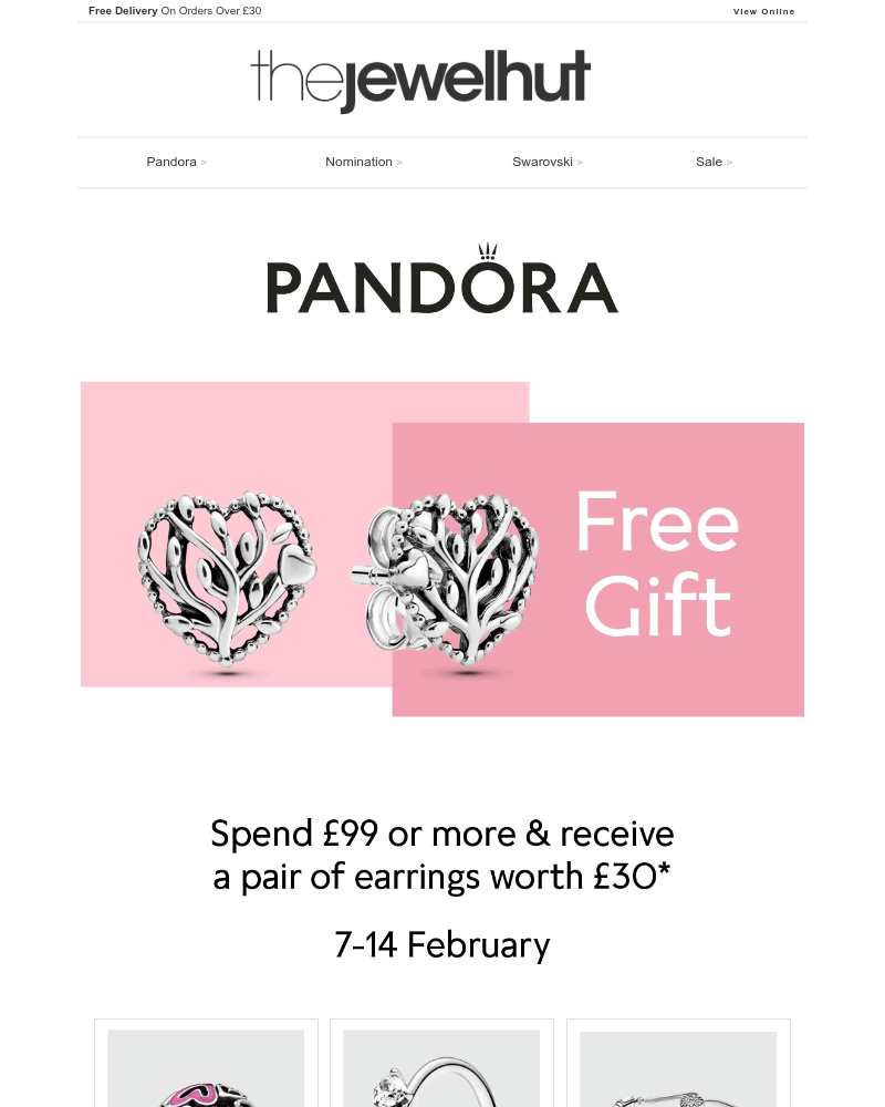 Screenshot of email with subject /media/emails/free-pandora-earrings-dont-miss-out-1-cropped-0ce0c9a4.jpg