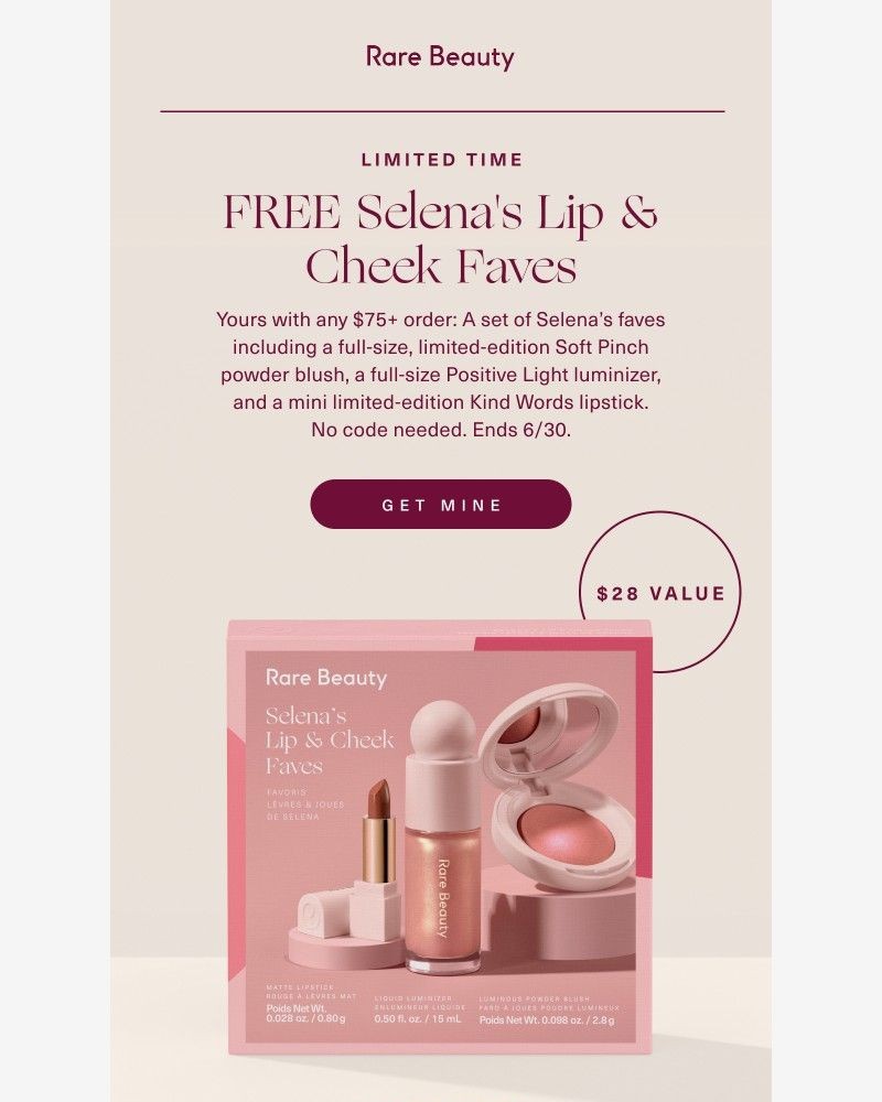 Screenshot of email with subject /media/emails/free-set-selenas-lip-cheek-faves-ec9564-cropped-08639ad7.jpg