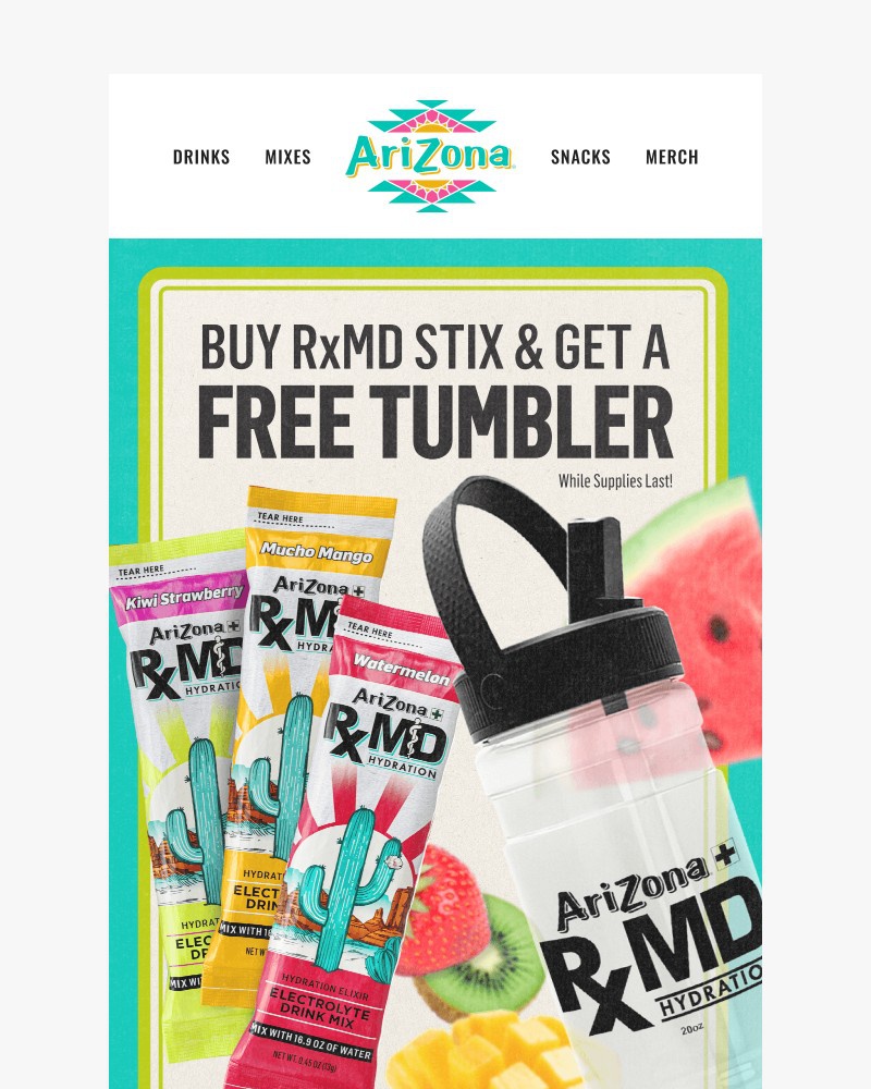 Screenshot of email sent to a AriZona Newsletter subscriber