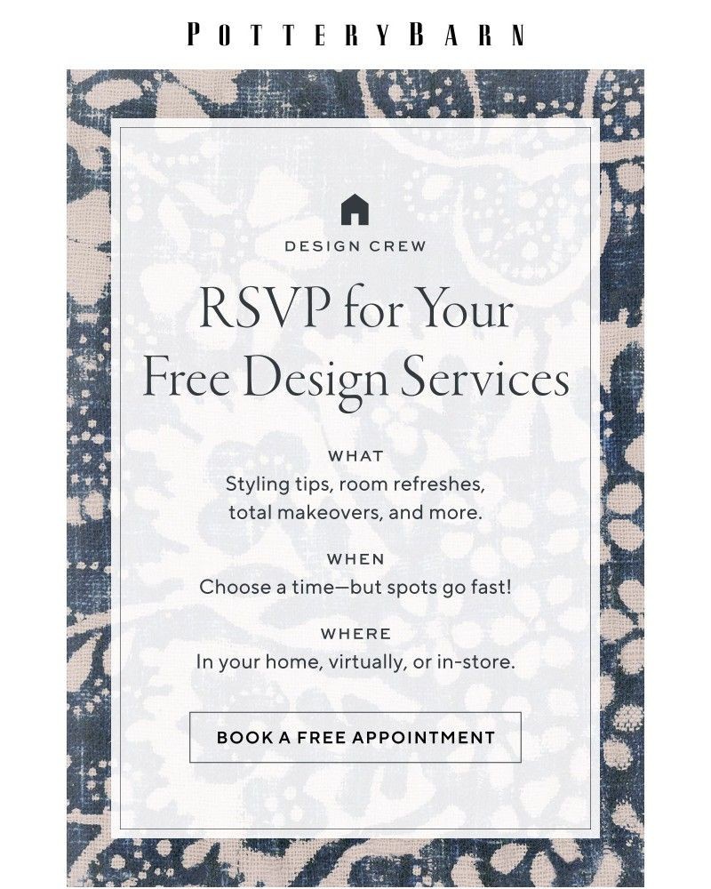 Screenshot of email sent to a Pottery Barn Cart abandoner