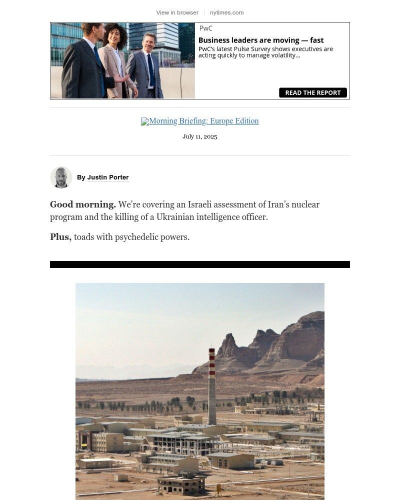 Screenshot of email with subject /media/emails/friday-briefing-iran-has-some-uranium-left-israel-says-950d9b-cropped-f1c3e7be.jpg
