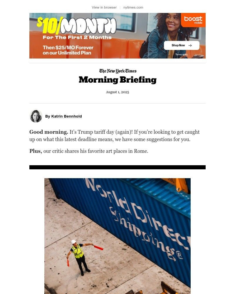 Screenshot of email with subject /media/emails/friday-briefing-trumps-tariff-day-836d8a-cropped-d626f561.jpg